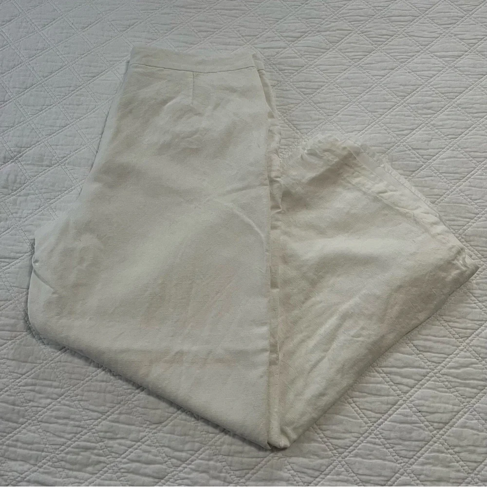 Covington petite wide leg linen pants 12p